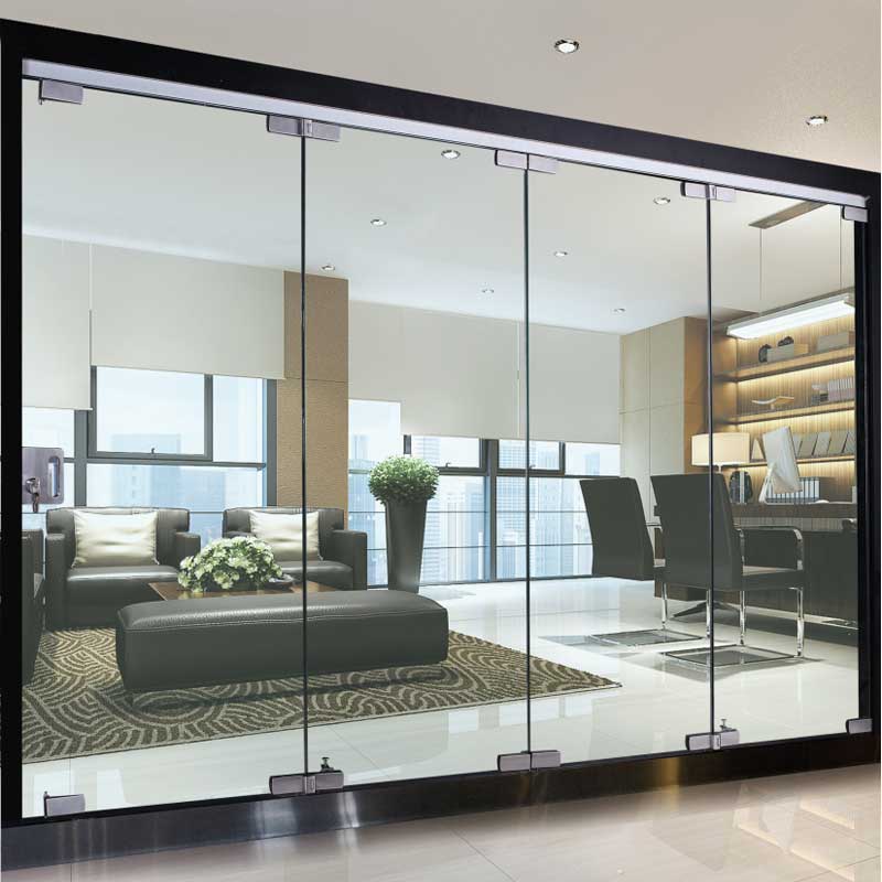 HDSAFE Sliding Folding Glass Partition Sliding folding Door System Folding Glass Door For Projects Sliding Folding Partition Detail Drawing