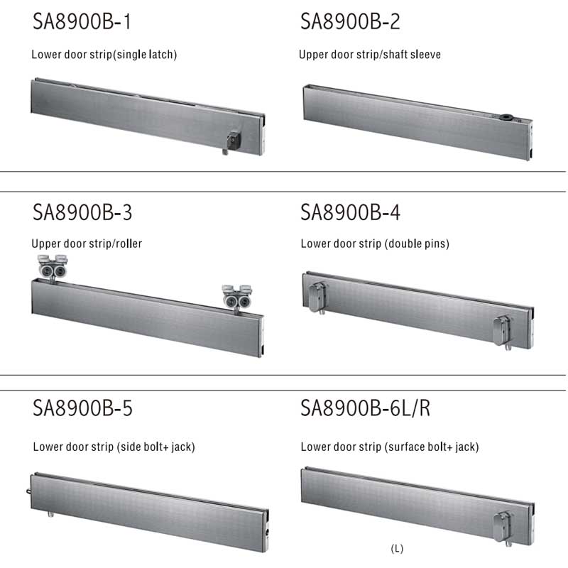 Partition door hardware