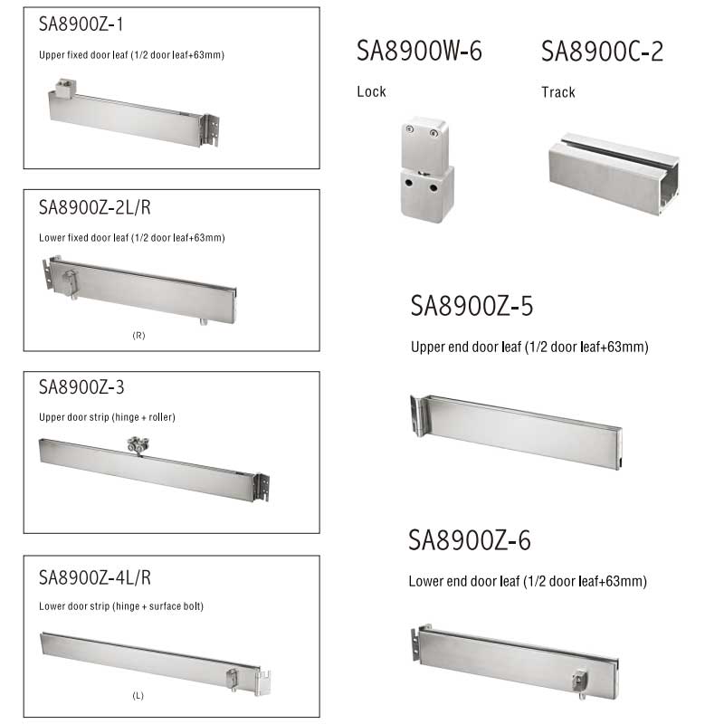 Aluminium Sliding Glass Folding Doors Manufacturer  8-12mm Frameless Folding Glass Door