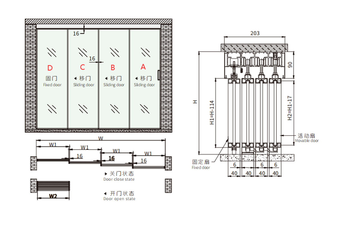 Synchronous Soft Closing Sliding Door