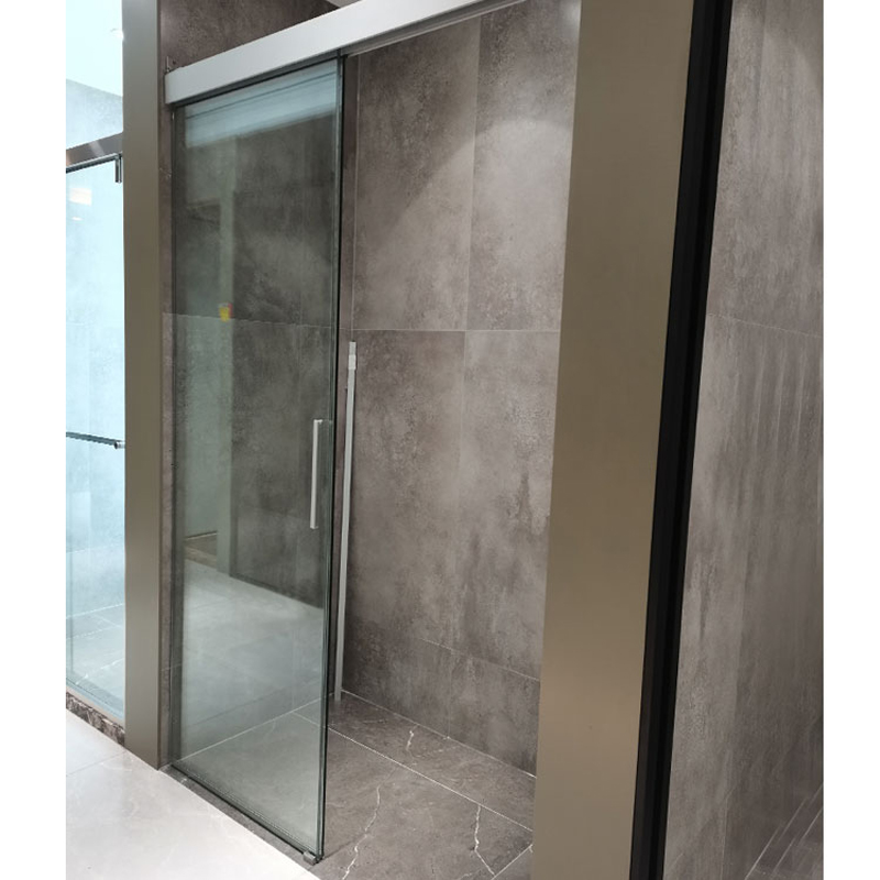 HDSAFE Tempered Frameless Glass Sliding Door Office Interior Two Panel Door Soft Closing Sliding Glass Door Price