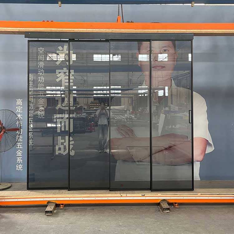 Porta interior de alumínio da porta de vidro deslizante com porta de vidro  branca deslizante de alumínio moderna do quadro