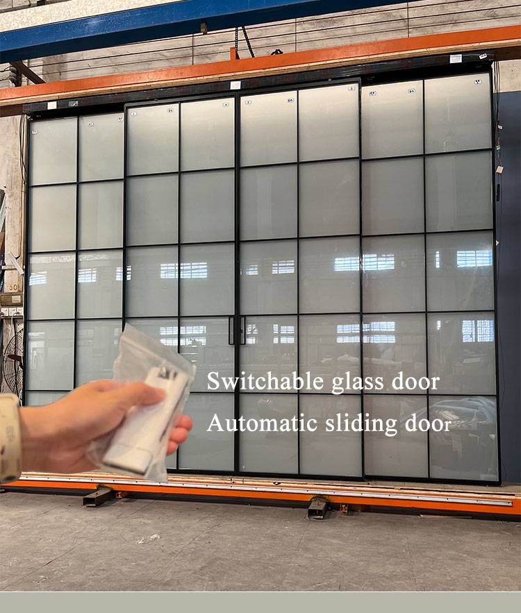Sistema de porta deslizante automática HDSAFE｜Porta de vidro deslizante sem  moldura｜Interior do escritório