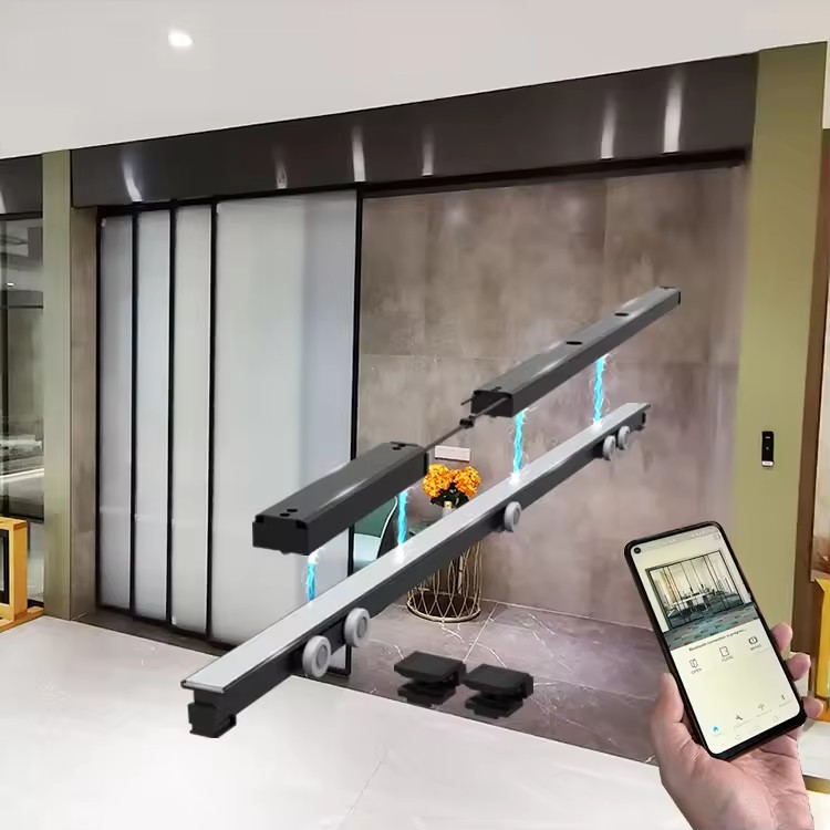 HDSAFE Automatic Sliding Door System Phone APP Slide Door Interior Office Meeting Room Kitchen House Automatic Glass Door