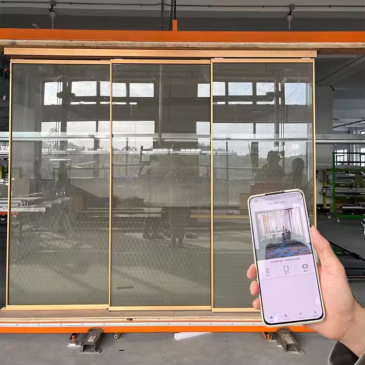 HDSAFE App Automatic Sliding Door Sensor Office Living Room Kitchen Frameless Frame Glass Automatic Sliding Door System