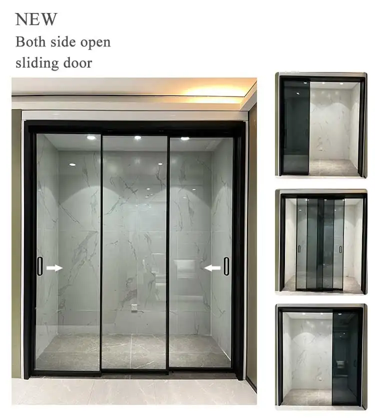 HDSAFE Smart Glass Sliding Automatic Door System Office Partition Wall Magnetic Levitation Glass Door